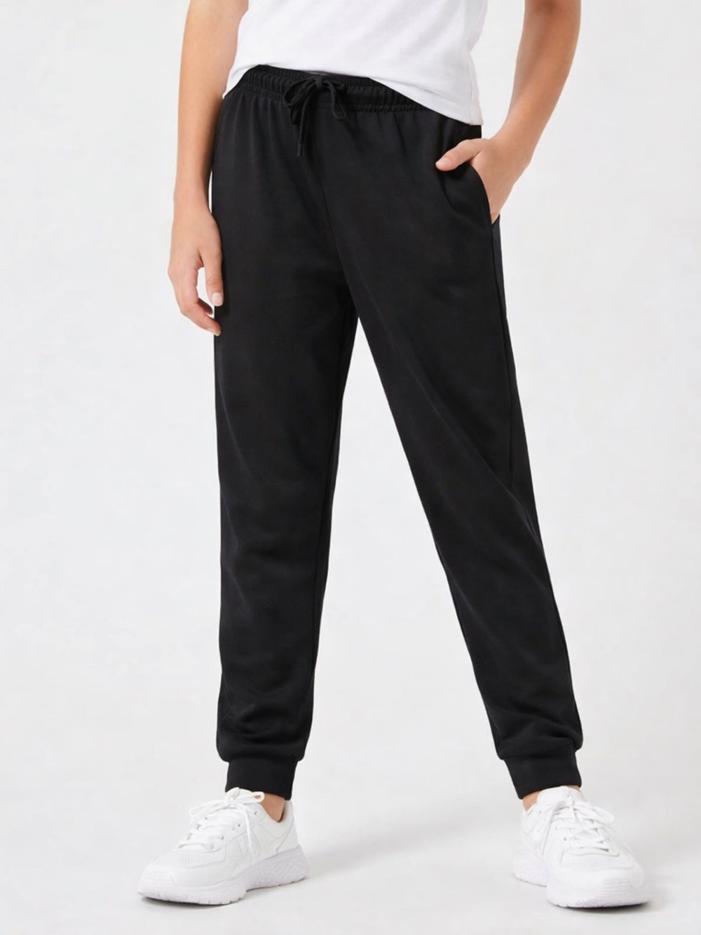 BCG Black Athletic Jogger Pants Youth L 14/16